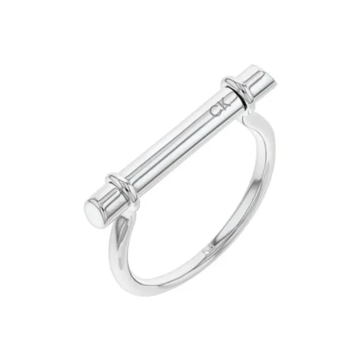 Bague Femme 52 CALVIN KLEIN SCULPTURAL Acier Argenté