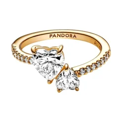 Bague Femme Pandora Timeless Scintillante Cœur Double 161198C01