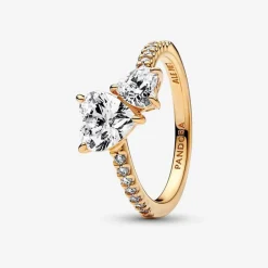 Bague Femme Pandora Timeless Scintillante Cœur Double 161198C01