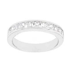 Bague Femme Alliance EDORA OR 750/1000 Blanc Demi Tour Diamants EDO35044GO.750MILL