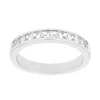 Bague Femme Alliance EDORA OR 750/1000 Blanc Demi Tour Diamants EDO35035GO.750MILL