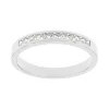 Bague Femme Alliance EDORA OR 750/1000 Blanc Demi Tour Diamants EDO35033GO.750MILL