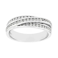 Bague Femme Alliance EDORA OR 375/1000 Blanc et Diamants EDO9R016GB4.375MIL