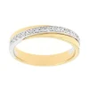 Bague Femme Alliance EDORA OR 375/1000 Bicolore et Diamants EDO9R009XB4.375MIL