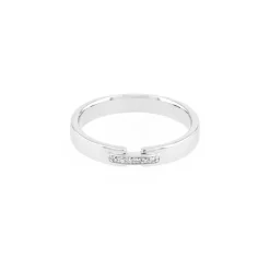 Bague Femme Alliance EDORA OR 375/1000 Blanc et Diamants EDO9C022GB2.375MIL