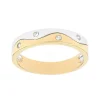 Bague Femme Alliance EDORA OR 375/1000 Bicolore et Diamants EDO95739BO.375MILL