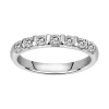 bague femme alliance EDORA ARGENT 925/1000 et Oxydes EDO70100301