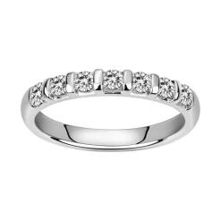 bague femme alliance EDORA ARGENT 925/1000 et Oxydes EDO70100301
