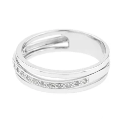 Bague Femme Alliance EDORA OR 375/1000 Blanc et Diamants EDO9C107GB5.375MIL