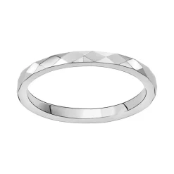 bague femme alliance facettée EDORA ARGENT 925/1000 EDO70100239