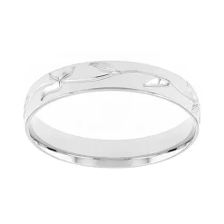 Bague Femme Alliance OR 750/1000 blanc
