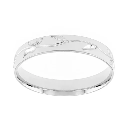 Bague Femme Alliance OR 750/1000 blanc