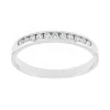 Bague Femme Alliance OR 750/1000 blanc et diamants