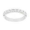 Bague Femme Alliance OR 750/1000 blanc et diamants