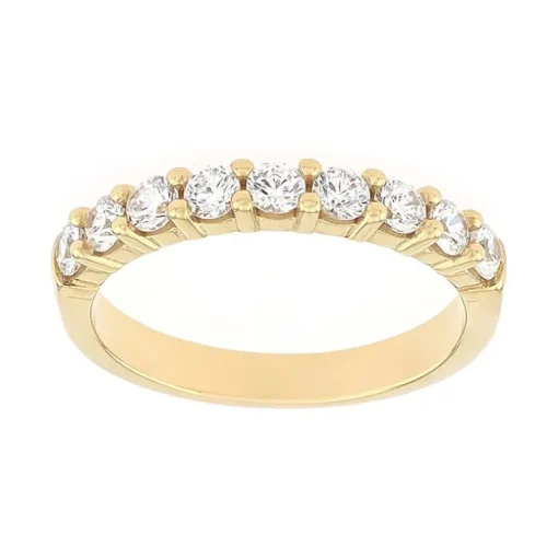 Bague Femme Alliance OR 750/1000 jaune et diamants
