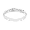 Bague Femme Alliance OR 750/1000 blanc et diamants