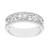 Bague Femme Alliance OR 750/1000 blanc et diamants
