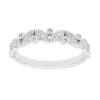 Bague Femme Alliance OR 375/1000 blanc et diamants