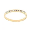 Bague Femme Alliance OR 375/1000 jaune et diamants