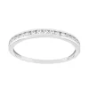 Bague Femme Alliance OR 375/1000 Blanc et Oxydes EDO09SC50GZ