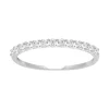 Bague Femme Alliance OR 375/1000 Blanc et Oxydes EDO09SA13GZ