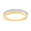 Bague Femme Alliance OR 375/1000 Bicolore et Oxydes EDO09SG08BZ