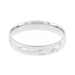 Bague Femme Alliance OR 750/1000 blanc