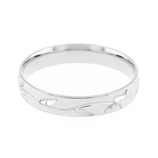 Bague Femme Alliance OR 750/1000 blanc