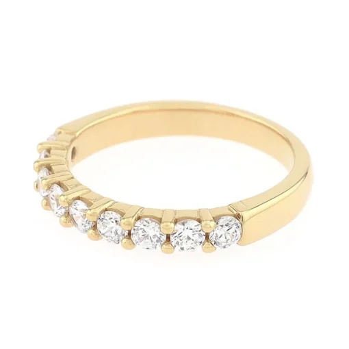Bague Femme Alliance OR 750/1000 jaune et diamants