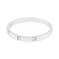 Bague Femme Alliance OR 750/1000 blanc et diamants