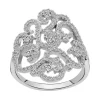 bague femme arabesque EDORA ARGENT 925/1000 et Oxydes