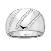 Bague femme Bombée EDORA ARGENT 925/1000 et Oxydes