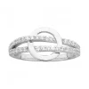 Bague femme cercle ARGENT 925/1000 et Oxydes