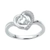 Bague femme coeur EDORA ARGENT 925/1000 et Oxydes