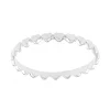 Bague Femme coeurs EDORA OR 375/1000 blanc EDO9K11299GR