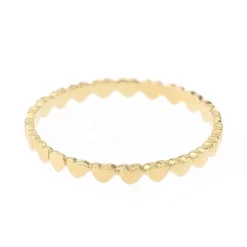 Bague Femme coeurs EDORA OR 375/1000 jaune