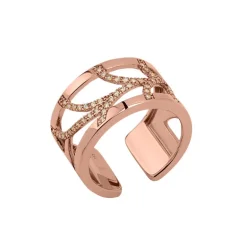 Bague Femme Courbe Les Georgettes Les Précieuses Doré Rose et Oxydes