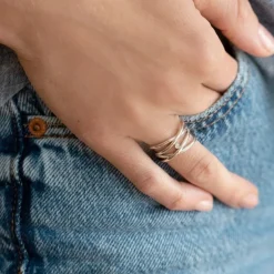 Bague Femme Croisée La Garçonne Harmonie Infinie ARGENT 925/1000 et Diamant 20100028