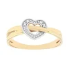 Bague Femme Cœur EDORA OR 375/1000 Bicolore