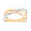bague femme EDORA 3 ors 750/1000 et diamants