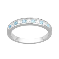 Bague Femme EDORA ARGENT 925/1000, Spinelles Bleues et Oxydes EDO70100863