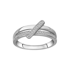 bague femme EDORA ARGENT 925/1000 et Oxydes