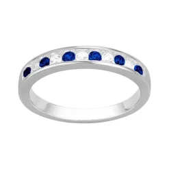 Bague Femme EDORA ARGENT 925/1000 Spinelles Bleues et Oxydes EDO70100913