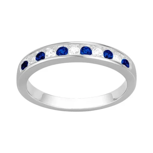 Bague Femme EDORA ARGENT 925/1000 Spinelles Bleues et Oxydes EDO70100913
