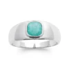 Bague Femme EDORA COLLECTION HARMONY Argent 925/1000 Rhodié Amazonite