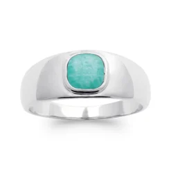 Bague Femme EDORA COLLECTION HARMONY Argent 925/1000 Rhodié Amazonite