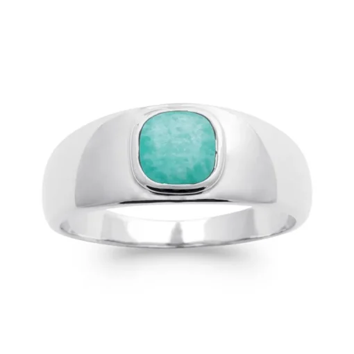 Bague Femme EDORA COLLECTION HARMONY Argent 925/1000 Rhodié Amazonite