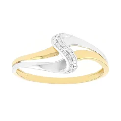 Bague Femme EDORA OR 375/1000 bicolore EDO09AB72B