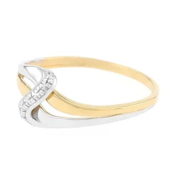 Bague Femme EDORA OR 375/1000 bicolore EDO09AB72B