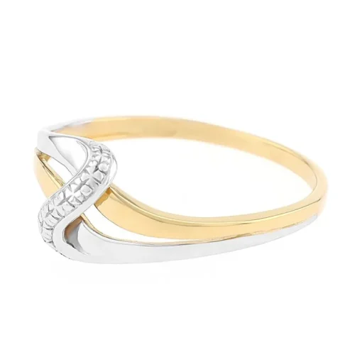 Bague Femme EDORA OR 375/1000 bicolore EDO09AB72B
